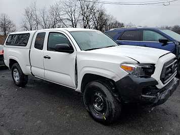 2023 toyota tacoma  in White- Front Three-Quarter View - BidGoDrive Inventory