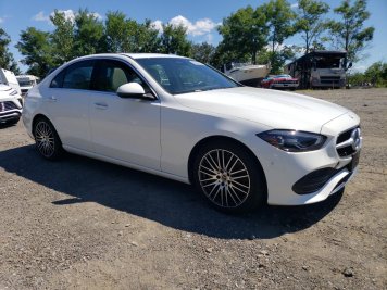 2023 mercedes-benz c-300 4MATIC in White - Front Three-Quarter View - BidGoDrive Inventory