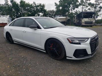 2023 audi s8  in White - Front Three-Quarter View - BidGoDrive Inventory