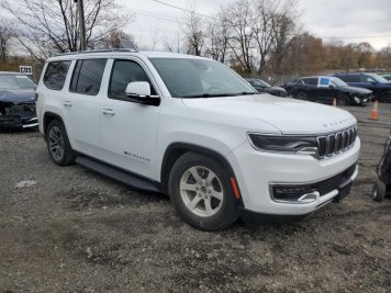2022 jeep wagoneer SERIES III in White - Front Three-Quarter View - BidGoDrive Inventory