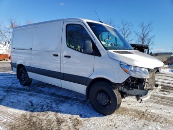 2024 mercedes-benz sprinter  in White - Front Three-Quarter View - BidGoDrive Inventory