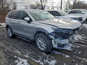 2025 honda cr-v EX in Gray - Front Three-Quarter View - BidGoDrive Inventory