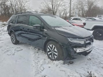 2026 honda odyssey EXL in Black - Front Three-Quarter View - BidGoDrive Inventory