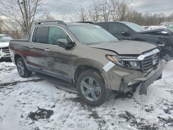 2023 honda ridgeline RTL-E in Gray - Front Three-Quarter View - BidGoDrive Inventory