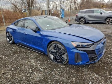 2024 audi rs E-TRON GT in Blue - Front Three-Quarter View - BidGoDrive Inventory