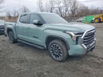 2025 toyota tundra LIMITED in Green - Front Three-Quarter View - BidGoDrive Inventory