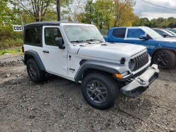 2026 jeep wrangler Sport in White - Front Three-Quarter View - BidGoDrive Inventory
