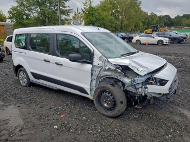 Salvage 2023 Ford Transit Connect  - White Van - Front Three-Quarter View