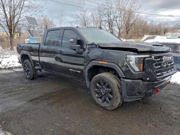 Salvage 2025 GMC Sierra AT4 - Black PickUp - Front Three-Quarter View