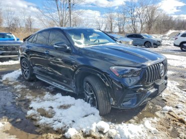 Salvage 2025 Mercedes-benz GLE COUPE AMG 53 4MATIC - Black SUV - Front Three-Quarter View