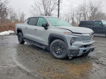 Salvage 2025 Chevrolet Silverado LT - Gray PickUp - Front Three-Quarter View