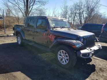 Salvage 2023 Jeep Gladiator  - Gray PickUp - Front Three-Quarter View