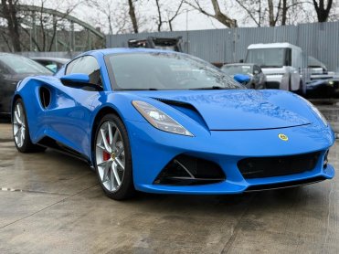 Salvage 2024 Lotus Emira First Edition - Blue Coupe - Front Three-Quarter View