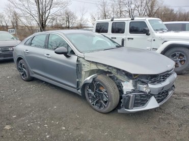 Salvage 2026 KIA K5 GT-LINE - Gray Sedan - Front Three-Quarter View