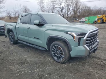 Salvage 2025 Toyota Tundra LIMITED - Green PickUp - Front Three-Quarter View