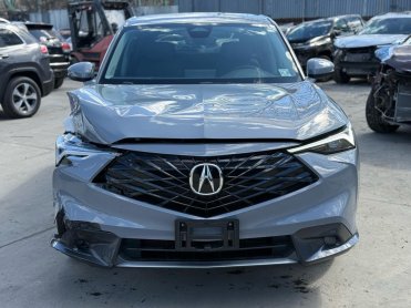 Salvage 2025 Acura ADX AWD - Gray SUV - Front Three-Quarter View