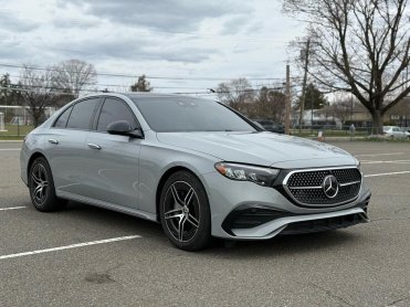 Salvage 2024 Mercedes-benz E 450 4MATIC - Gray Sedan - Front Three-Quarter View