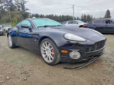 Salvage 2005 Aston Martin VANQUISH S - Black Coupe - Front Three-Quarter View