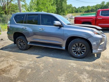 Salvage 2023 Lexus GX 460  - Gray SUV - Front Three-Quarter View