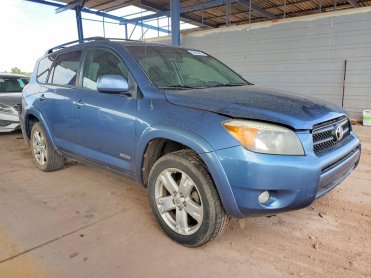 Salvage 2007 Toyota Rav4 SPORT - Blue SUV - Front Three-Quarter View