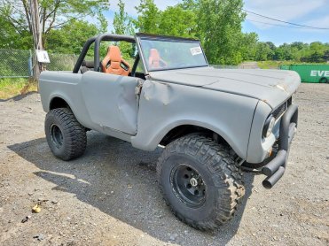 Salvage 1962 International Scout  - Gray SUV - Front Three-Quarter View