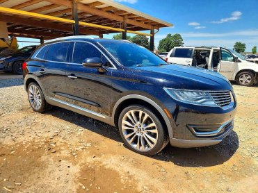 Salvage 2016 Lincoln MKX  - Black Wagon - Front Three-Quarter View