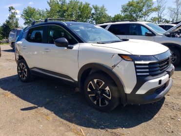 Salvage 2026 Nissan Kicks SV - White Van - Front Three-Quarter View
