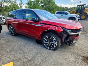 Salvage 2025 Lincoln Nautilus  - Burgundy SUV - Front Three-Quarter View