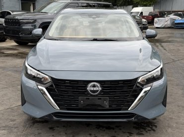 Salvage 2025 NISSAN SENTRA SV - Gray Sedan - Front Three-Quarter View