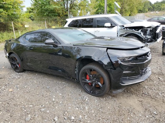 2023 Chevrolet Camaro SS in Black - Front Three-Quarter View - BidGoDrive Inventory