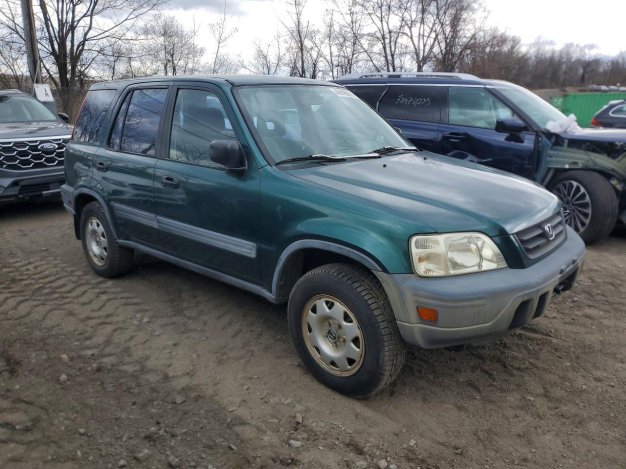 1999 Honda Cr-v LX in Green - Front Three-Quarter View - BidGoDrive Inventory