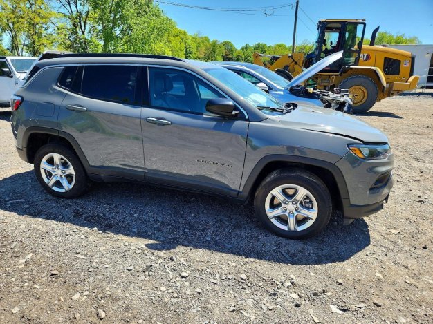 2024 Jeep Compass  in Gray - Front Three-Quarter View - BidGoDrive Inventory