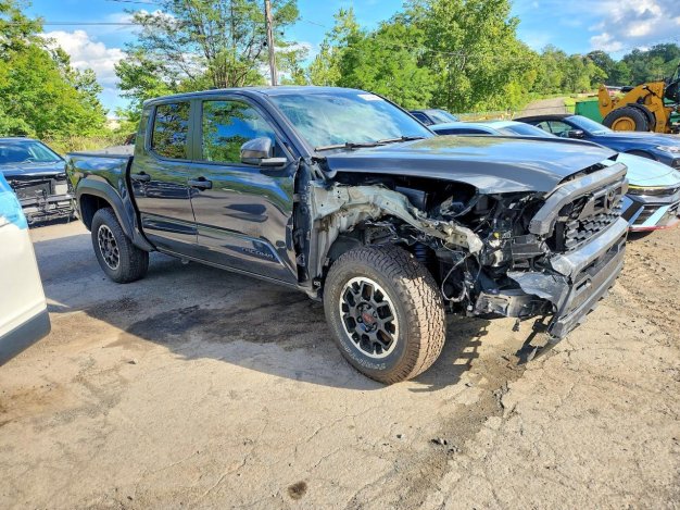 2024 Toyota Tacoma TRD OFF-ROAD in Black - Front Three-Quarter View - BidGoDrive Inventory