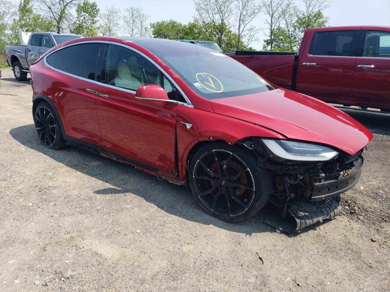 Salvage 2019 Tesla Model X 
