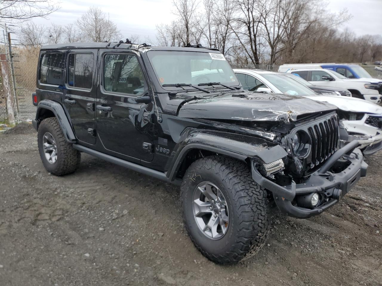 2023 jeep wrangler SPORT in Black- Front Three-Quarter View