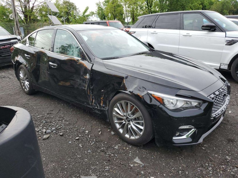 Salvage 2023 Infiniti Q50 LUXE for Sale Black 2023 Infiniti Q50 Car