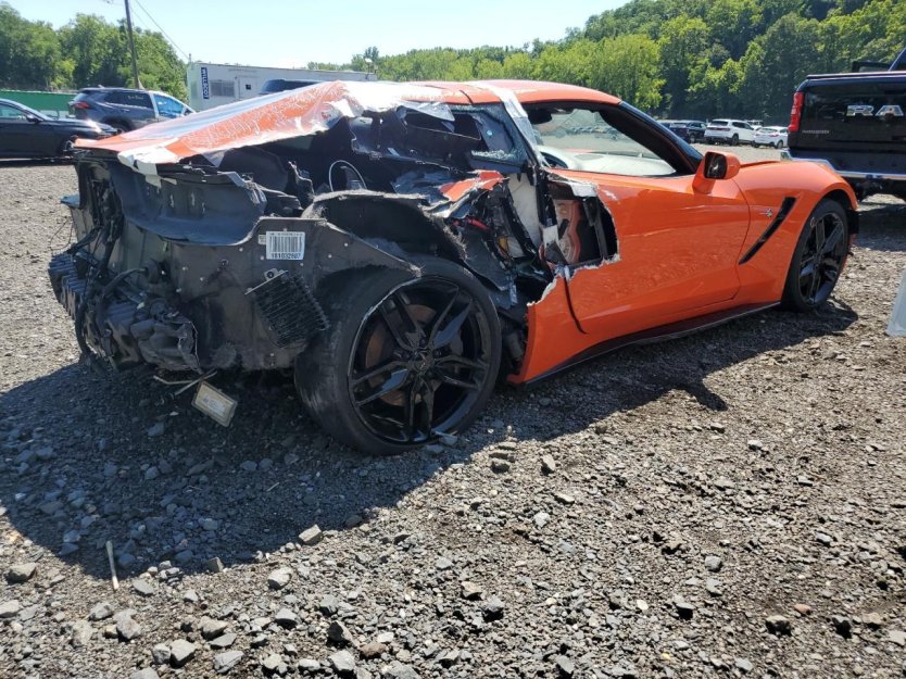 Salvage 2019 Chevrolet Corvette Stingray Z51 1lt