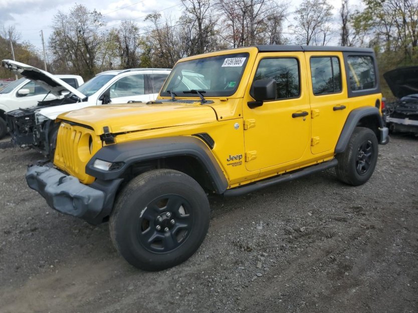 Salvage 2019 Jeep Wrangler Unlimited Sport
