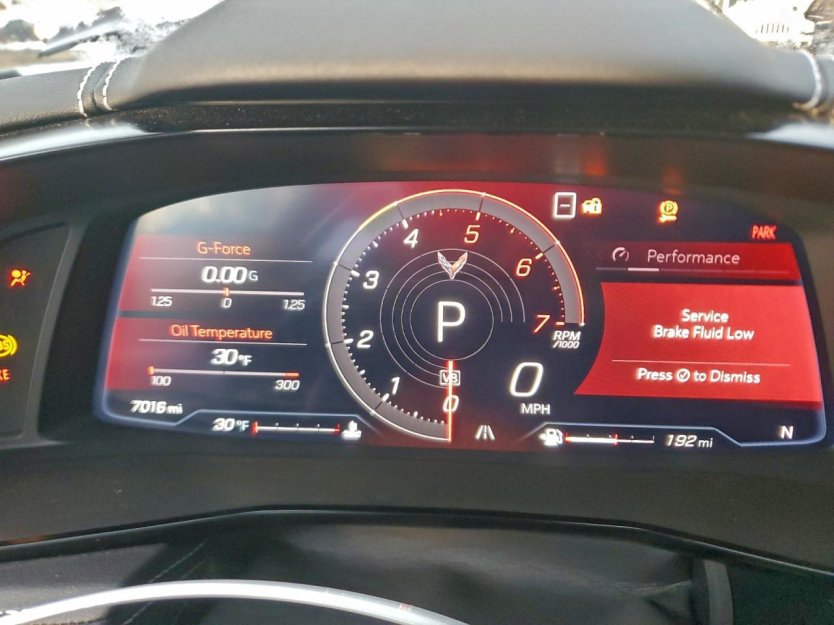 Salvage 2020 Chevrolet Corvette 