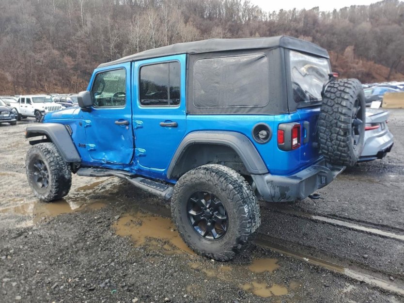 Salvage 2021 Jeep Wrangler Unlimited Sport