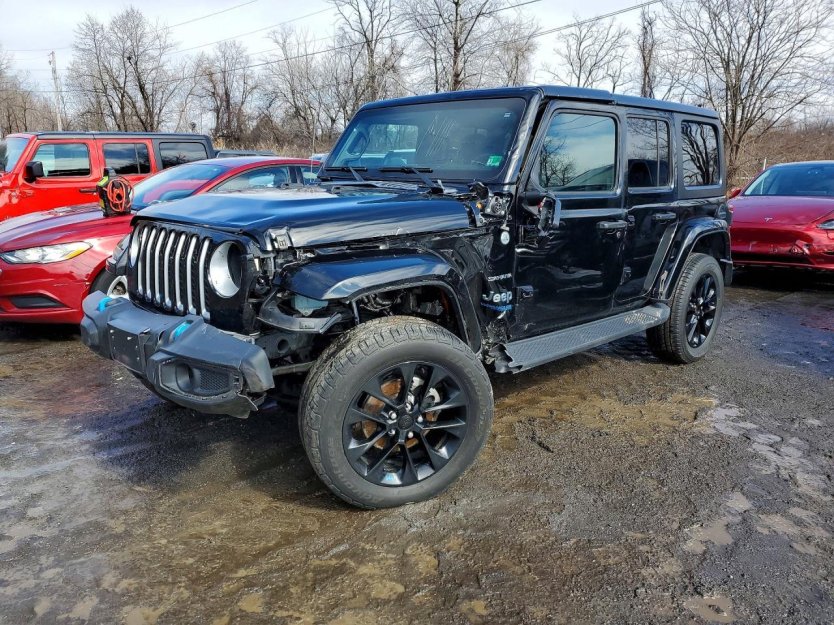 Salvage 2022 Jeep Wrangler Unlimited Sahara 4xe
