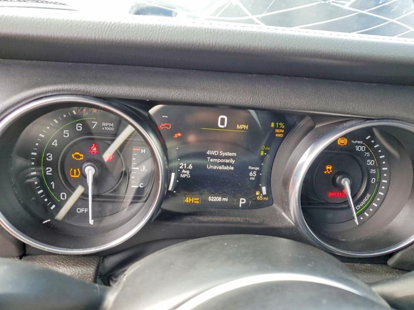 Salvage 2022 Jeep Wrangler Unlimited Sahara 4xe