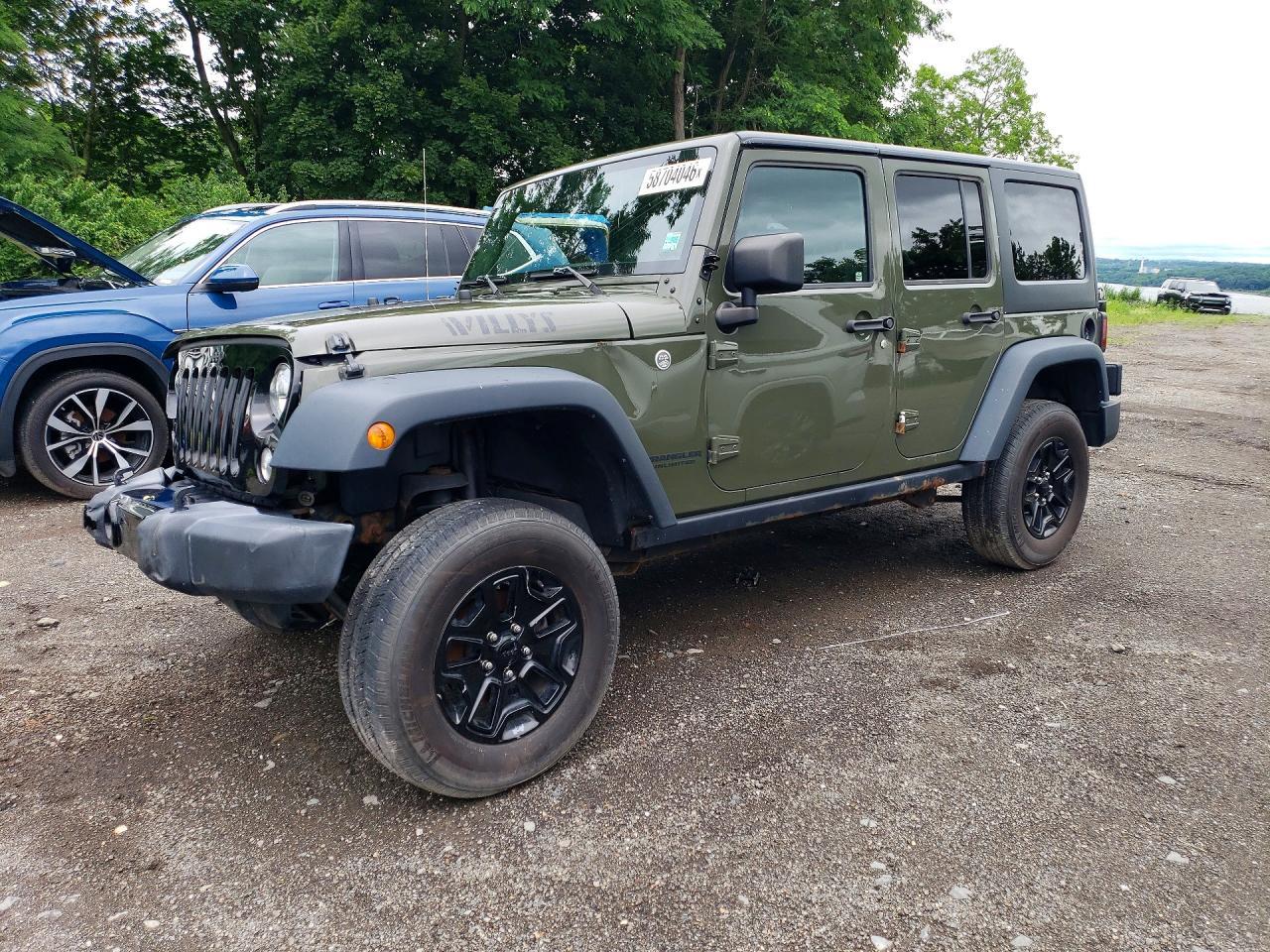 Salvage 2016 Jeep Wrangler Unlimited Sport