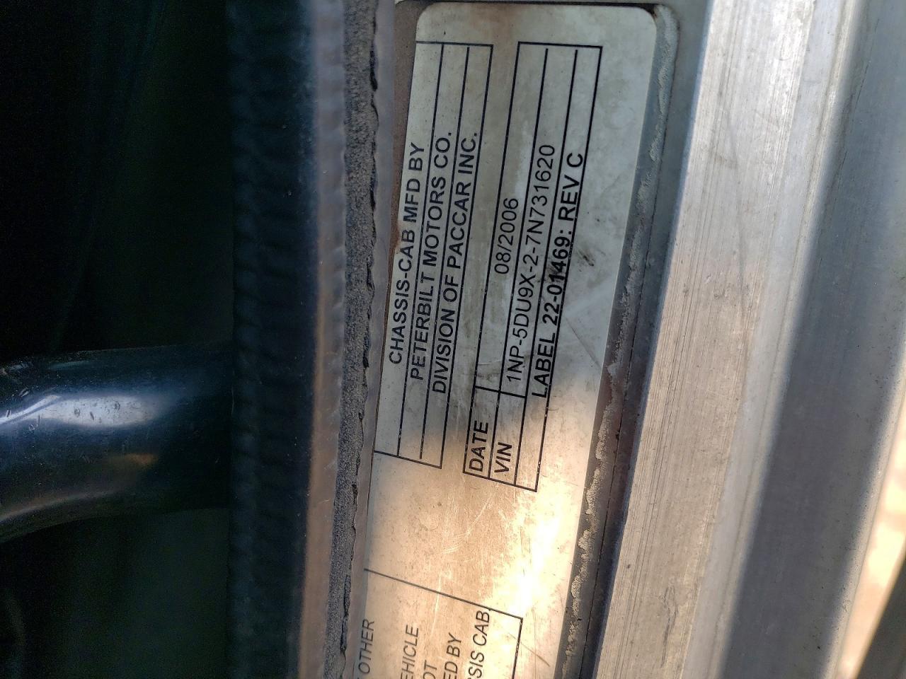 Salvage 2007 Peterbilt 379 