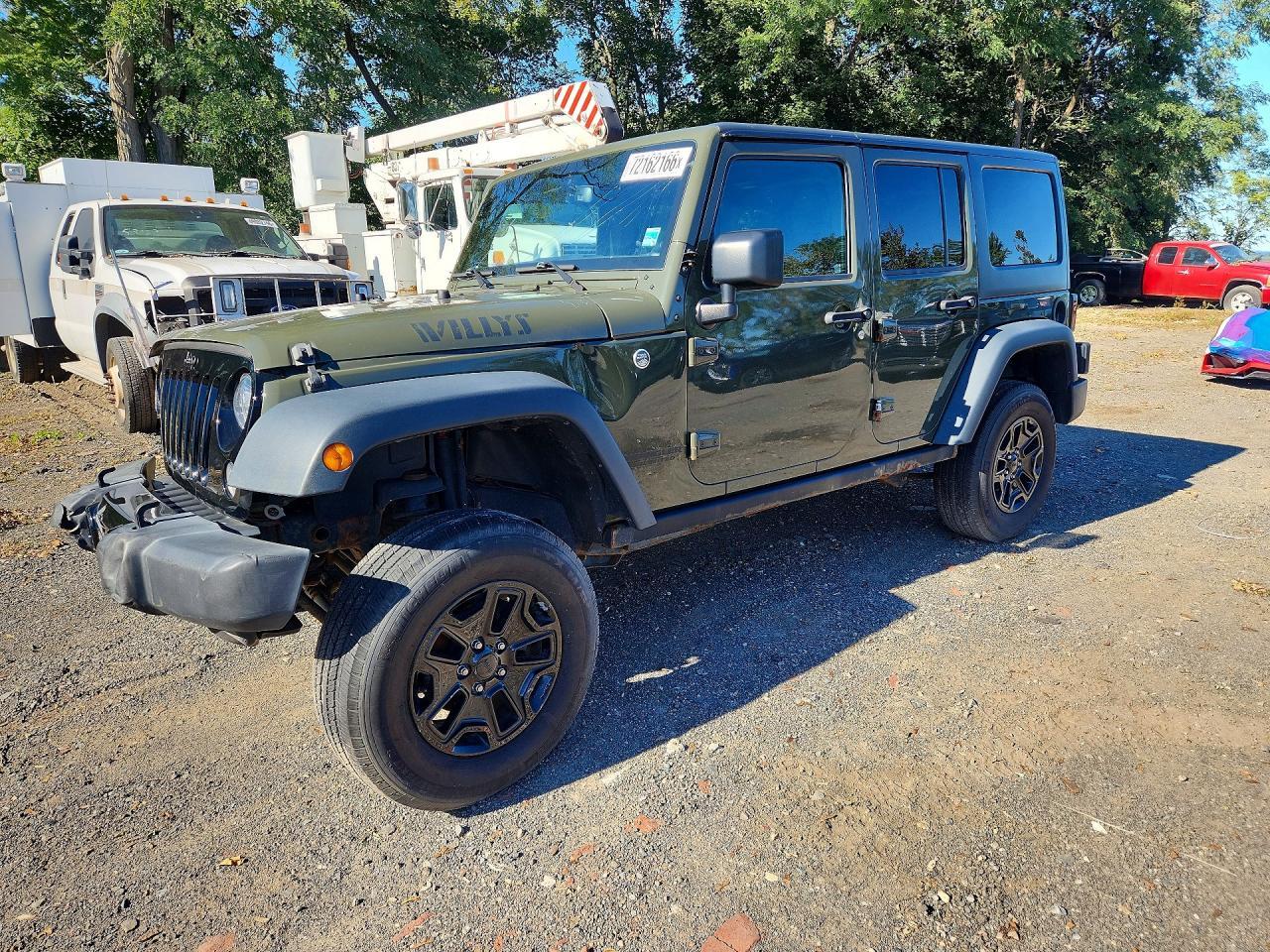 Salvage 2016 Jeep Wrangler Unlimited Sport