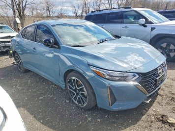 2025 nissan sentra SR in Blue - Front Three-Quarter View - BidGoDrive Inventory