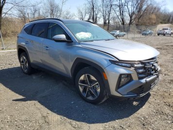 2025 hyundai tucson HYBRID SEL CONVENIENCE in Gray - Front Three-Quarter View - BidGoDrive Inventory