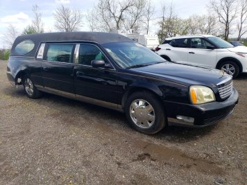 2003 cadillac commercial Hearse in Black - Front Three-Quarter View - BidGoDrive Inventory