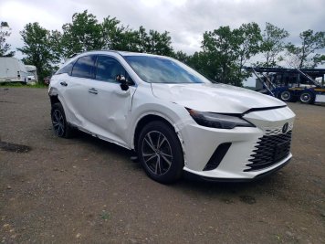 2024 lexus rx-350 PREMIUM in White - Front Three-Quarter View - BidGoDrive Inventory