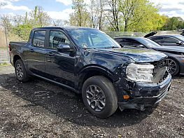 Salvage 2023 Ford Maverick XL - Blue PickUp - Front Three-Quarter View